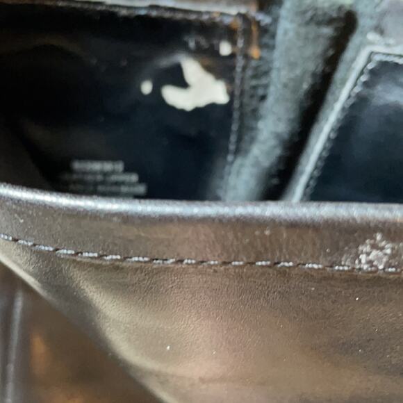 Lauren Ralph Lauren Black Leather Pull On Boots - Picture 7 of 9